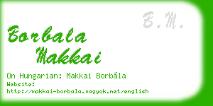 borbala makkai business card