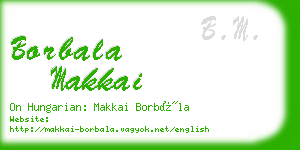 borbala makkai business card